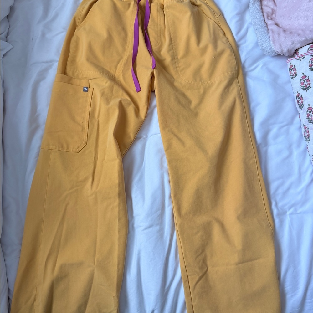 Figs Mustard Yellow Technical Pants